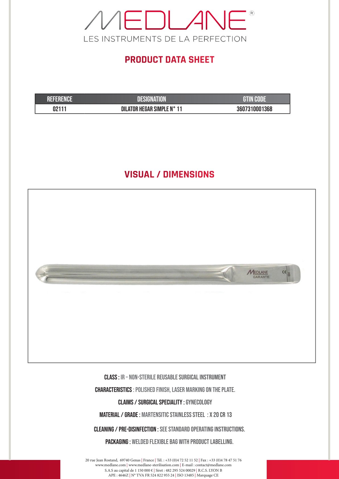 Bougie Hegar Simple N°11 — REF 02111P