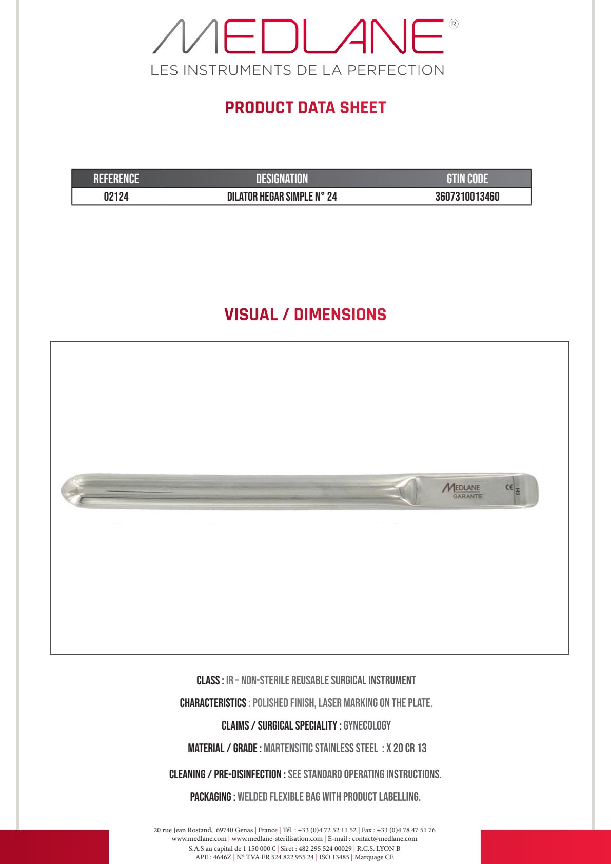 Bougie Hegar Simple N°24 — REF 02124P