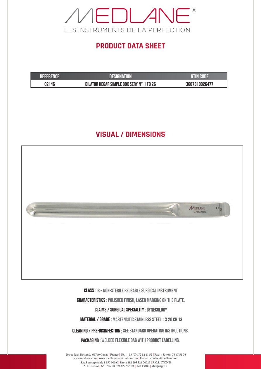 Bougie Hegar Simple Serie En Boite N°1 a 26 — REF 02146