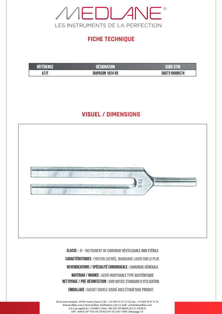 Diapason 1024 Vd — REF A7JT