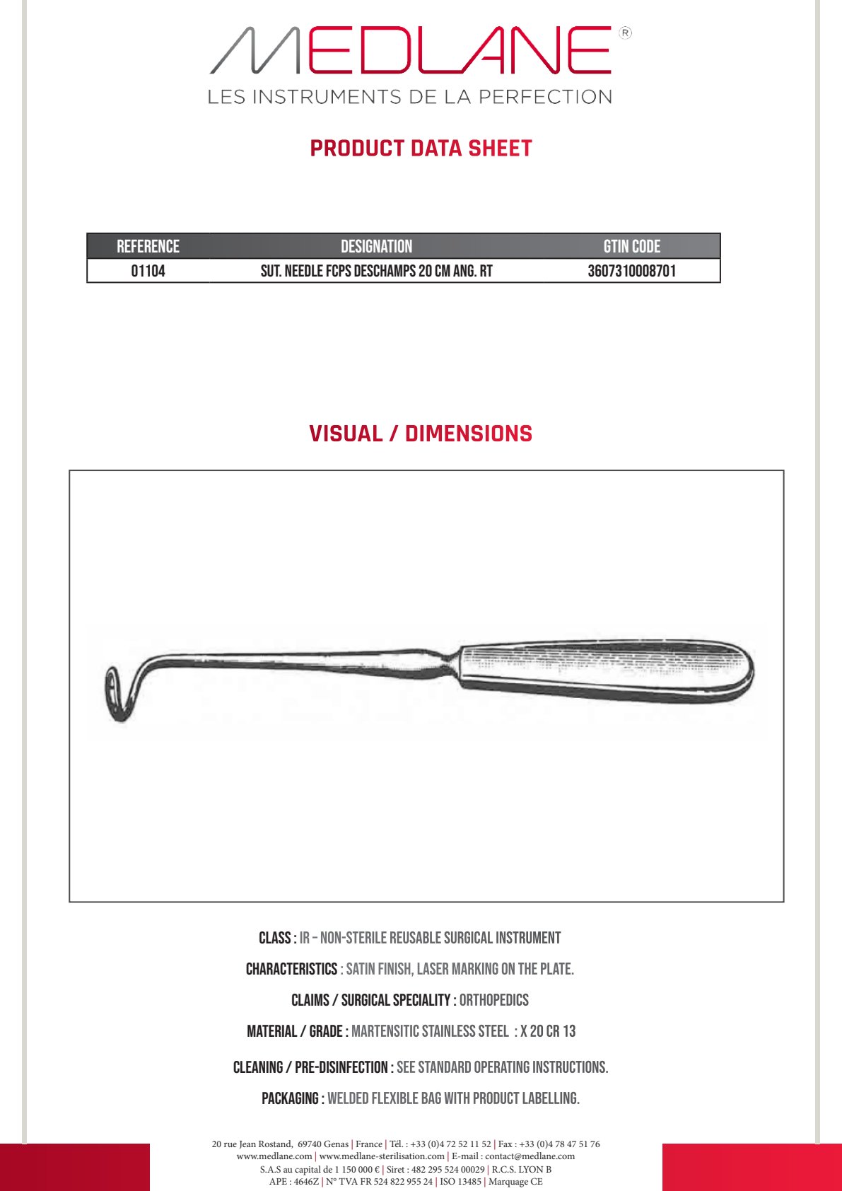 Conteneur 300X135X31MM Mini Cuve Seule Gamme H — REF H1104