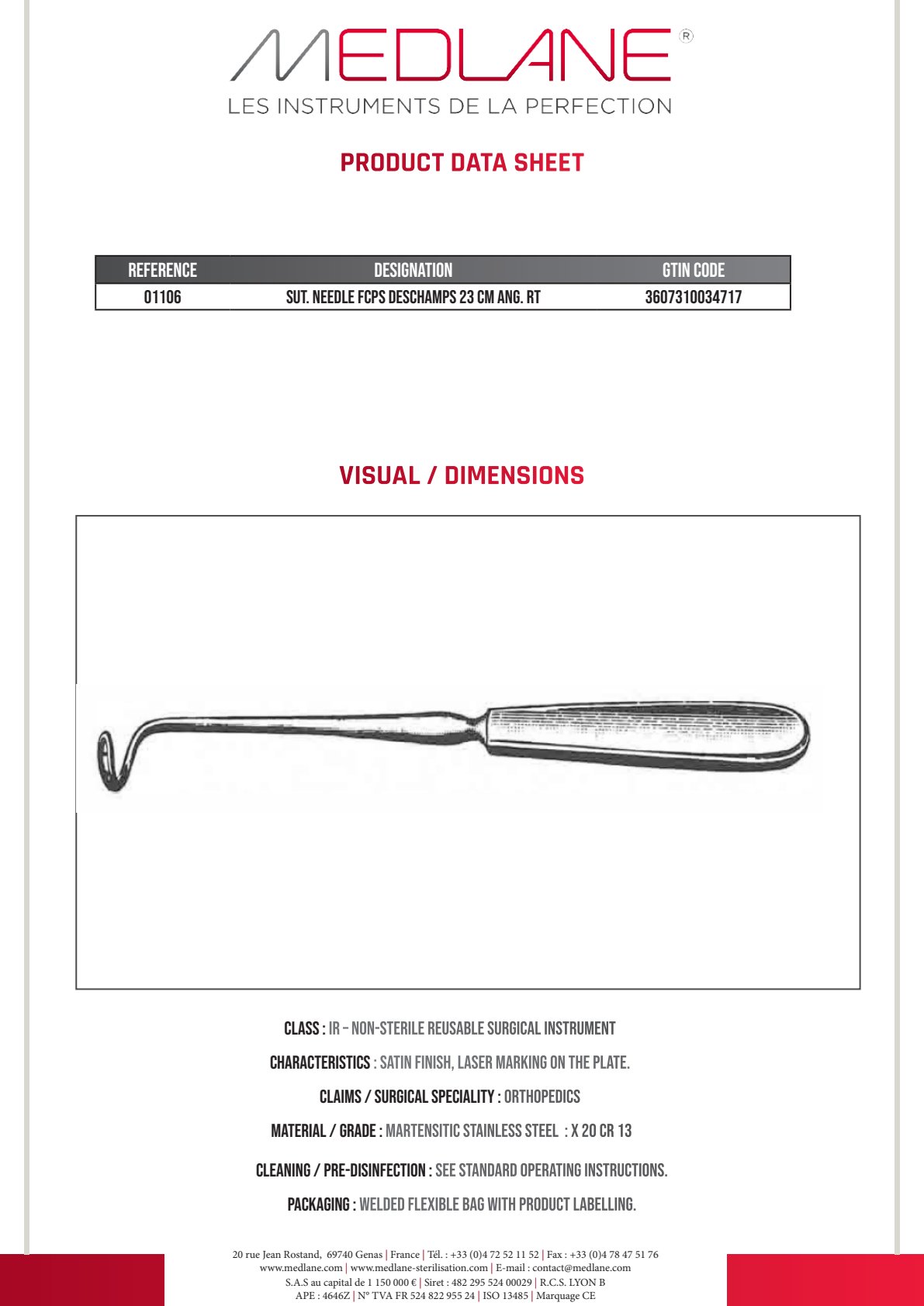 Conteneur 300X135X123MM Mini Cuve Seule Gamme H — REF H1106