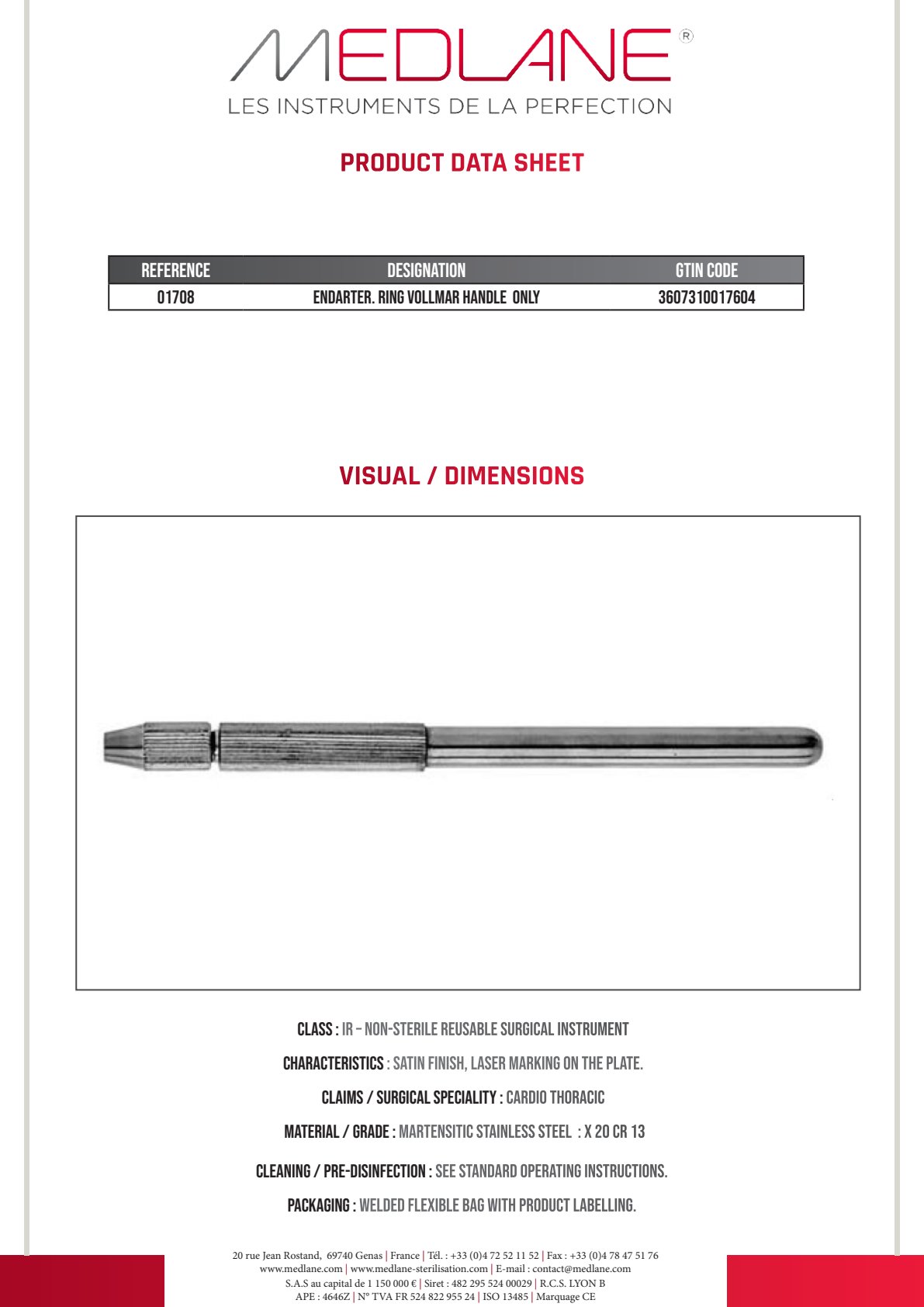 Conteneur 285X280X260MM PPSU 1F Cuve+couvercle Jaune Gamme H — REF H1708