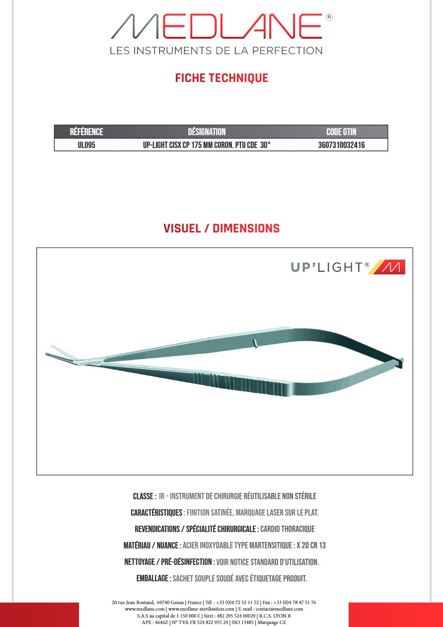 Up-light Cisx Cp 175 Mm Coron. Pointu Cde 30° — REF UL095
