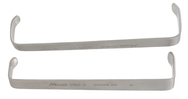 Ecarteur Double Farabeuf (paire) 140 mm L. p 10x 25 L. p 15x 30 — REF 17505P