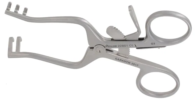 Retractor self-retaining Weitlaner Ths blunt 2 X 3 10.5 cm — REF 22801P