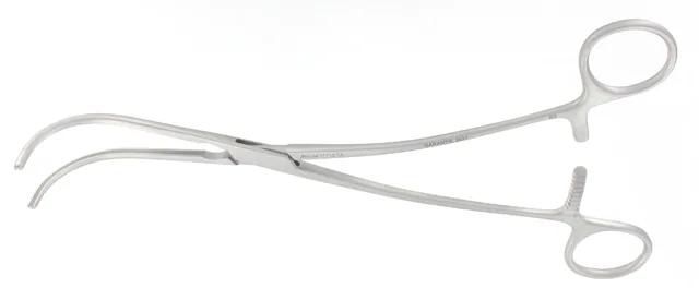 Vascular clamp Mitchel curved 250 mm — REF 11712