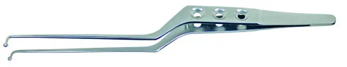 Pince Dissection Tumeur Yasargil Baïonnette 230 X 3MM Lisse Manche Troue Angulé Droit - REF K1345