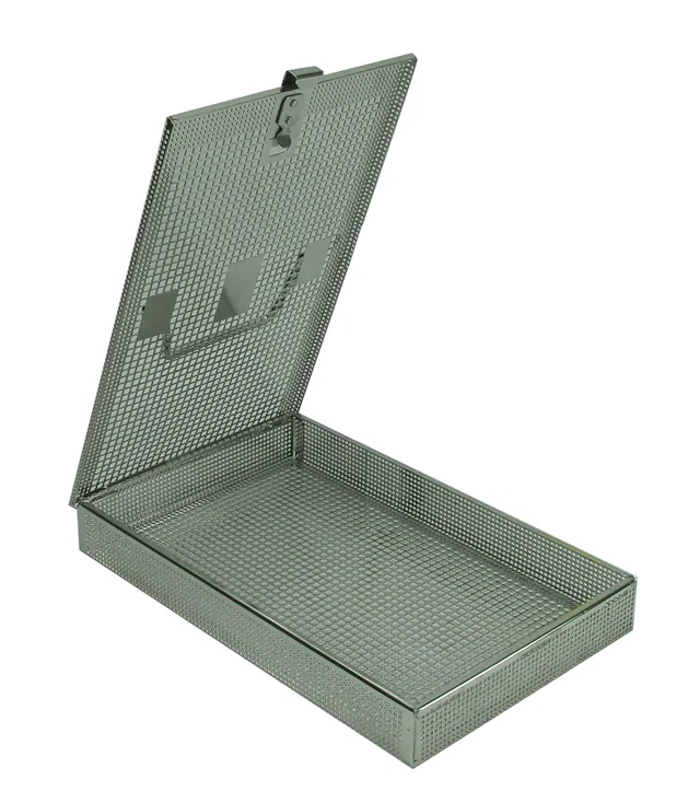 Panier Perforé 270 X 170 X 35 Avec Couvercleplat et Poignee — REF B997