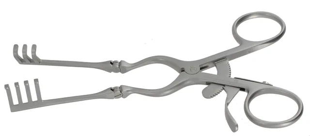 Retractor self-retaining Beckmann Cone blunt 21 cm — REF 22003P