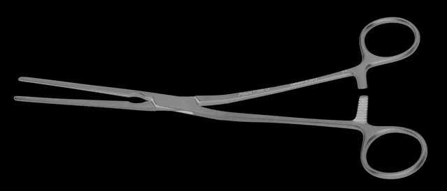 Vascular clamp coarctation Glover Ben T Shafts 22 cm — REF 11006P