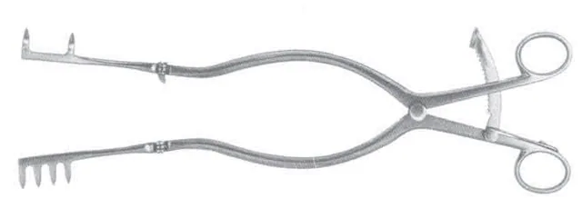 Retractor self-retaining Charnley Hip teeth 30 cm — REF 22101