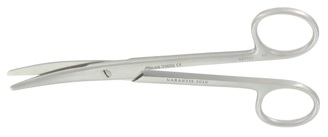 Ciseaux Courants Mayo Rond 150 mm Courbe — REF 03604P