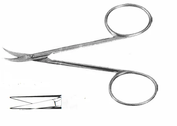 Scissors ENT. Chadwick 115 mm sharp curved — REF 05204