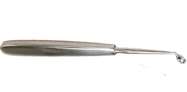 Ent curette Sinus Moore angled Rt 18 cm X 5 mm — REF 15403