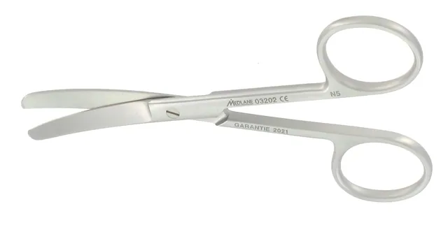 Ciseaux Courants Mousse 100 mm Courbe — REF 03202P