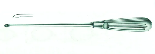 Bone curette straight Sharp 25 cm X 3.6 mm — REF X013