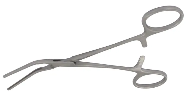 Vascular clamp pediatric Cooley straight . angled 14 cm — REF 12003