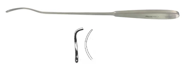 Aiguille Suture passe Fils Brunner 300 mm Coudé a Droite — REF 01024