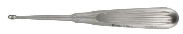 Bone curette Schede straight 17 cm X 2.5 mm — REF K479