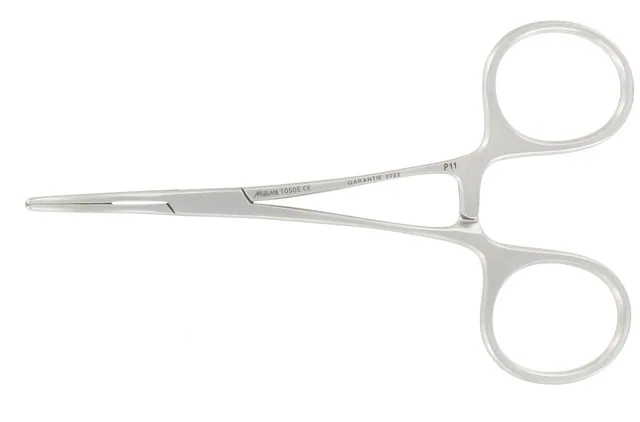 Vascular clamp Bulldog Gregory 120 mm Cved Very delicate — REF 10505