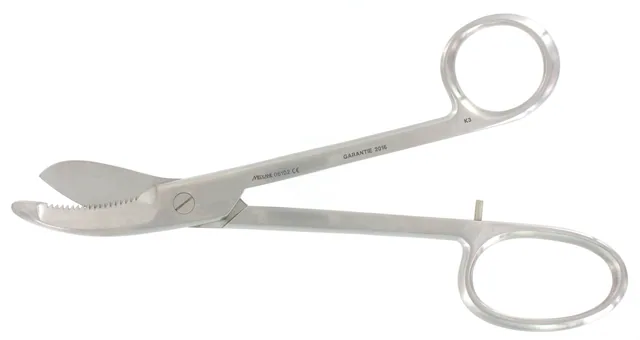Ciseaux Pansement-platre Bruns 230 mm Crante — REF 06102P