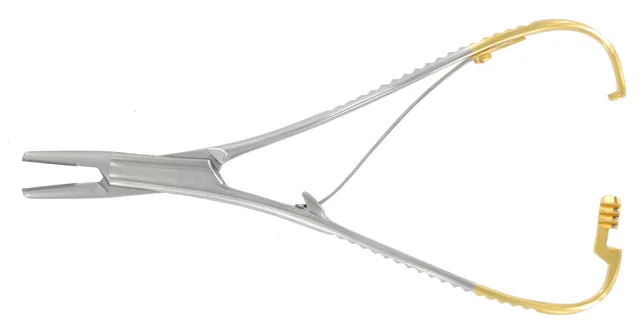 Porte Aiguille Mathieu Standard 140 mm Tungstène — REF 40001P