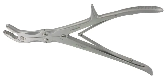 Pince Gouge Double Articulation Stille 230 X 8 mm Angulé — REF 32904P