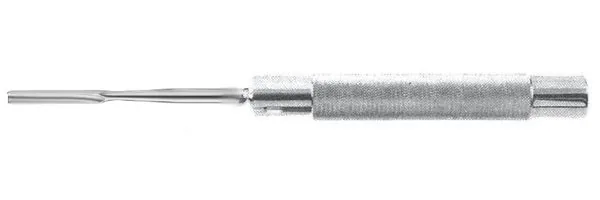 Gouge / bone Cobb straight 0.6 X 30 cm — REF 07314P