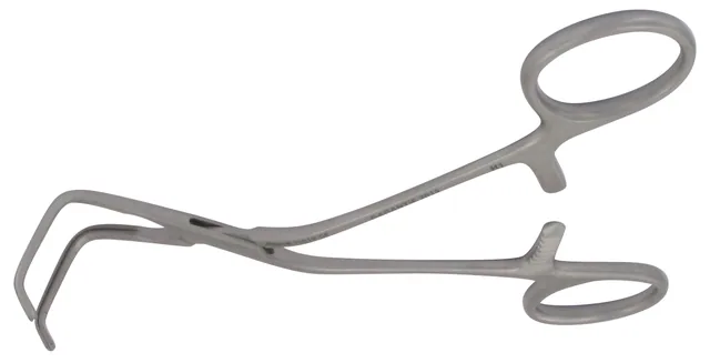 Vascular clamp pediatric Cooley small angled G 13.5 cm — REF 11916
