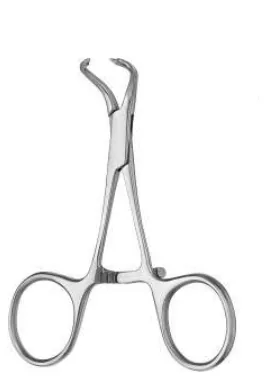 Hold. Fcps / Bone Red. Small Bones W/point 9.5 Cm — REF 16410