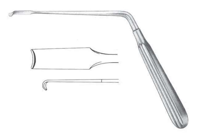 Retractor /handle Scoville angled 8 mm X 20 cm — REF 19602