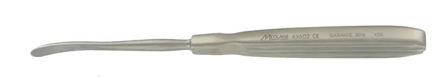 Rugine Maxillo-facial Obwegeser Courbe 9 X 175 mm - REF 43603