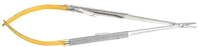 Porte Aiguille micro Castro Corps Rond 210 mm Droit Verrou Mors Tungstène 12 X 1,3 X 2,0 mm — REF K344