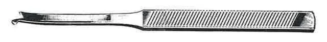 Osteotome/ bone Silver curved Left 0.5 X 20.5 cm — REF C9CLP