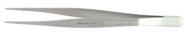 Dissecting forceps ophthalmic 11 cm straight W/ O teeth — REF 30507P
