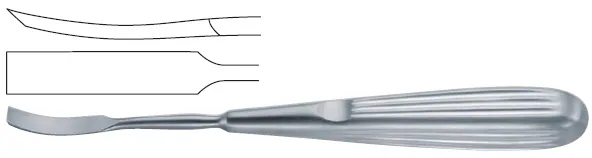 Periostealelevatorlempert 1/2 curved 0.4X 21 cm — REF 43402P