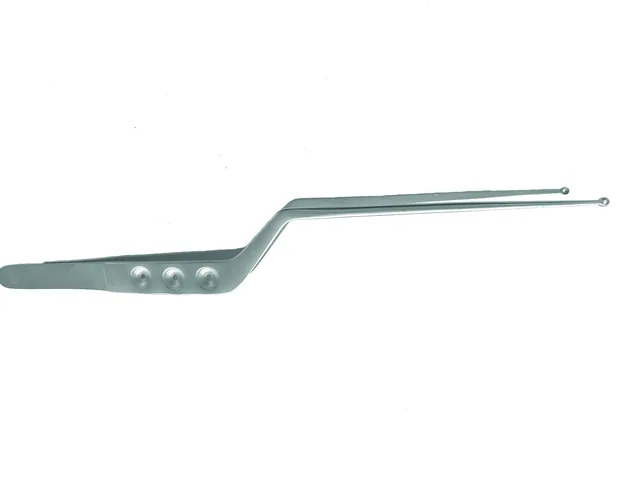 Dissecting forceps Tumor Yasargil Bayon 220 X 3 mm Smooth Pierced handle — REF K1339