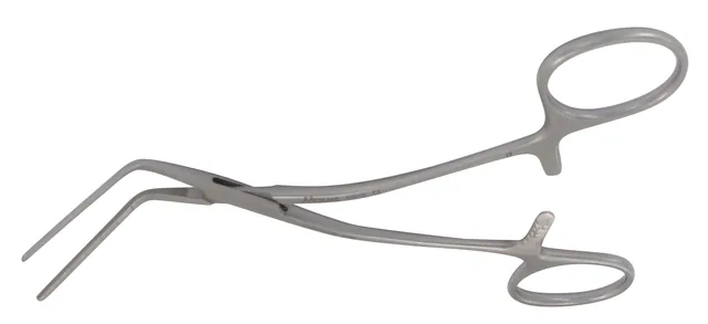 Vascular clamp pediatric Cooley small angled C 13.5 cm — REF 11912