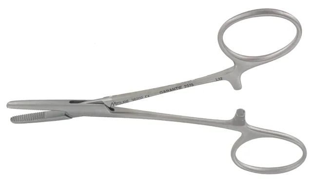 Artery forceps Terrier 12 cm straight without teeth — REF 36202