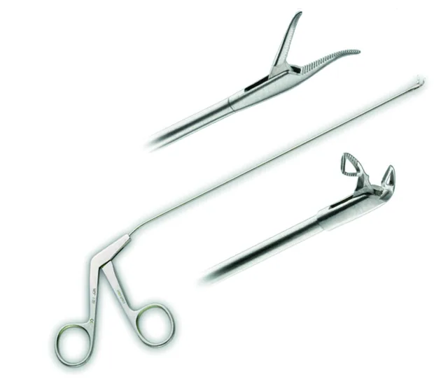 Ent forceps laryngeal Bouchayer jaws Heart On Right — REF K1260