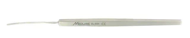 O-LIGHT SPATULE IRIS WECKER Courbe 1.5 MM INOX — REF OL501