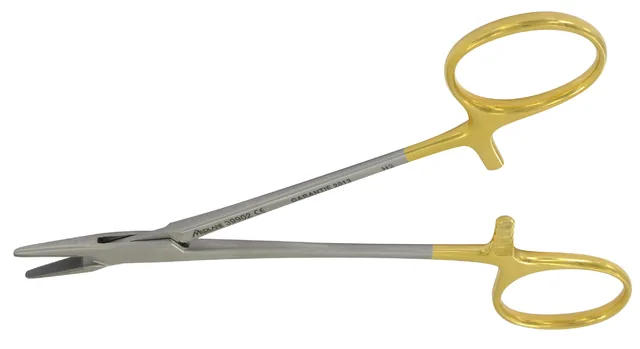 Porte Aiguille Halsey 130 mm Tungstène Lisse — REF 39902P