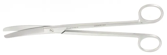 Gynecological scissors Sims blunt 23 cm curved — REF 04706P