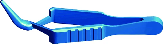 Up-light Clamp Bulldog Coude 8 mm Titane - REF UL019