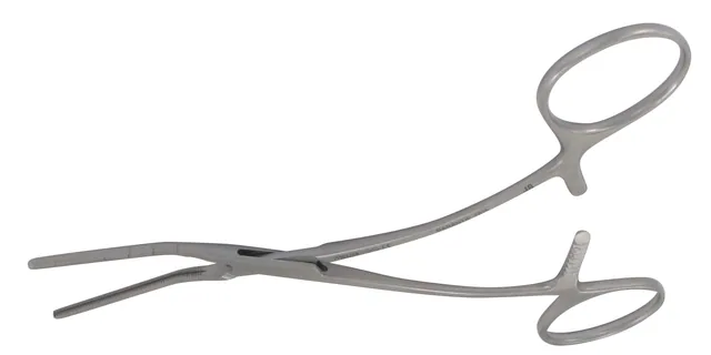 Vascular clamp pediatric Cooley small angled A 14.5 cm — REF 11910
