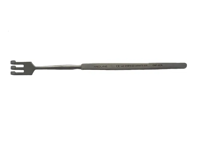 Retractor /handle Volkmann Lrg handle 3 T blunt 16 cm — REF 19808P