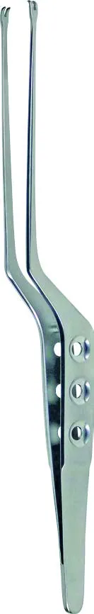 Dissecting forceps Tumor Yasargil Bayon 220 X 5 mm 2 teeth Pierced handle — REF K1347