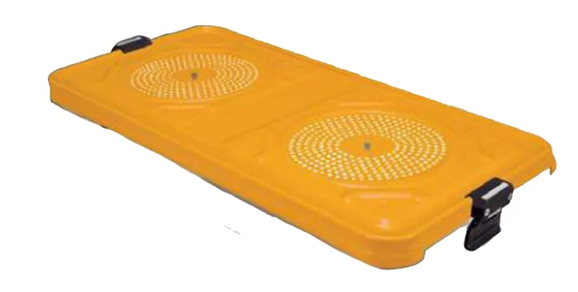 Conteneur 465X280MM COUV PERF SEUL JAUNE GAMME H — REF H0728