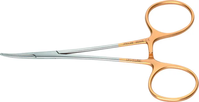 Pince Hémostatique Halstead Micro 120 mm C. avec Griffes Upline - REF UL35005